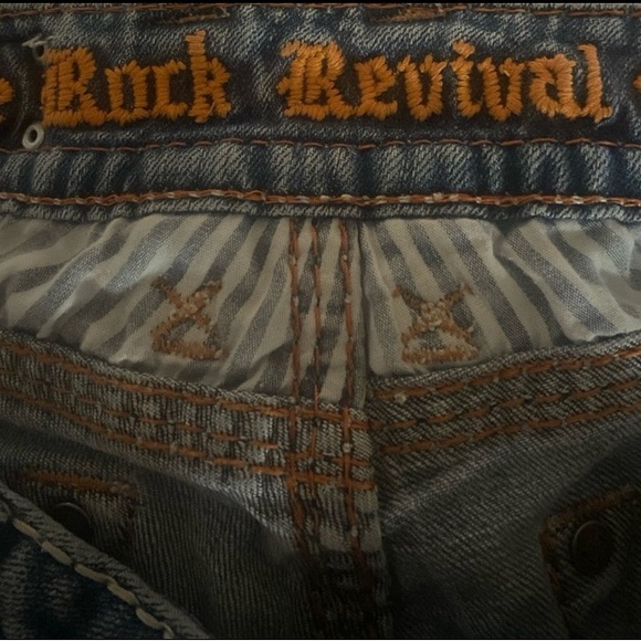 Rock Revival Blake Straight Leg Jeans Men’s Size 32 - Picture 10 of 11